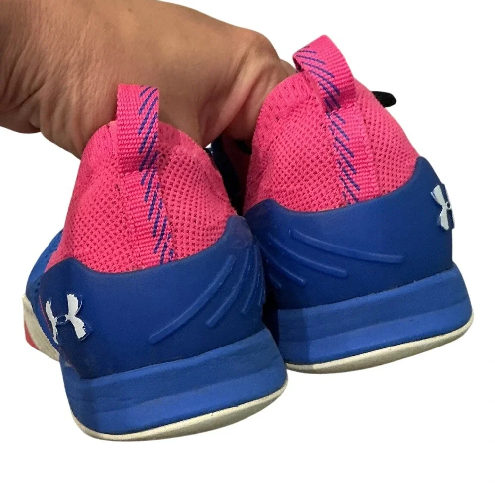 Under Armour TriBase Reign 2 Mens 7.5 EU 40.5 Blue Pink Training Shoes Running